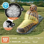 Śpiwór puchowy Qunature HS-800 (-5℃) - golden khaki - 5