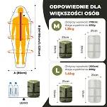 Śpiwór puchowy Qunature HS-800 (-5℃) - golden khaki - 7