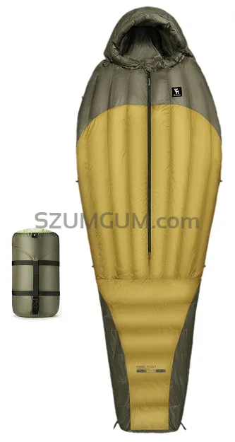 Śpiwór puchowy Qunature HS-800 (-5℃) - golden khaki