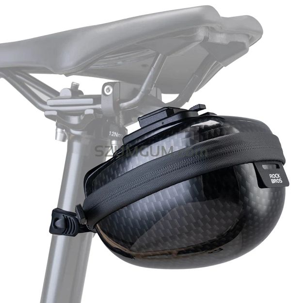 Sztywna torebka podsiodłowa Rockbros C56 - hard shell, kompaktowa, pojemność 0,4L