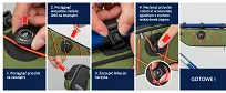 Torba pod ramę roweru Rockbros  Road to Sky TL003, 2 L, wodoodporna, czarna - 14