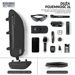 Torba pod ramę roweru Rockbros  Road to Sky TL003, 2 L, wodoodporna, czarna - 4