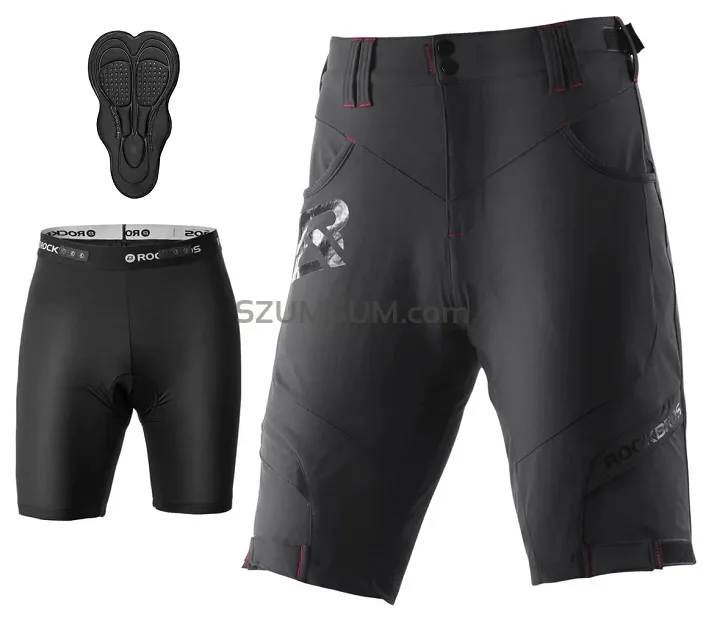 Szorty rowerowe Rockbros YPK020 - black