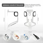 Koszyk na bidon Rockbros BBC2504 aluminiowy ultralekki - biały - 7