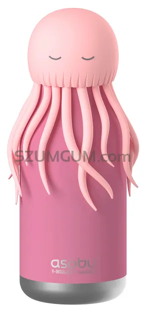 Butelka termiczna Asobu Bestie Bottle 473 ml - Jellyfish Pink / Meduzka