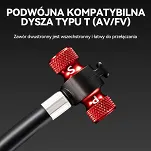Pompka rowerowa Rockbros LD-0510 z manometrem 220 PSI - 4