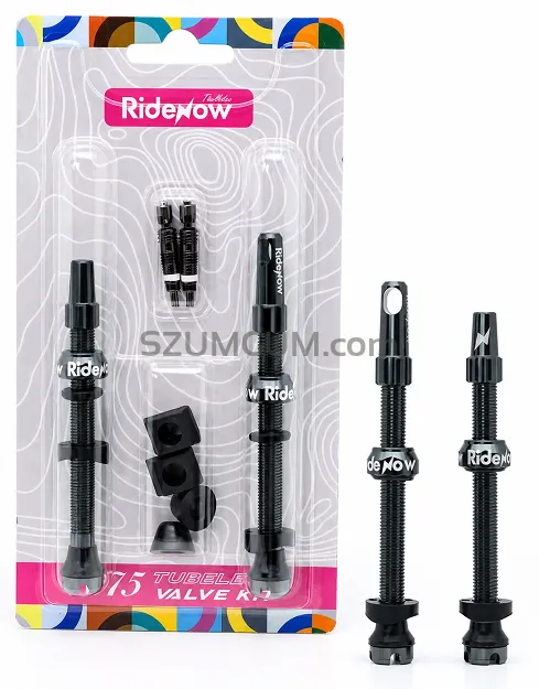 Wentyle RideNow Tubeless 7075 FV / Presta | 45 / 65 / 85 mm - czarne