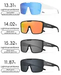 Rockbros SP348 - uniwersalne optyczne okulary z polaryzacją - black / mirror orange - 3