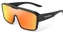 Rockbros SP348 - uniwersalne optyczne okulary z polaryzacją - black / mirror orange - 2