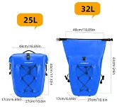 Sakwa rowerowa Rockbros AS-002-2 blue/ 25- 32L - 2