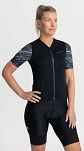 Elegancka damska koszulka kolarska Rogelli LIQUID, czarno-szara - 3