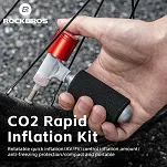 Pompka rowerowa CO₂ Rockbros A3G z manometrem 160 PSI - 5