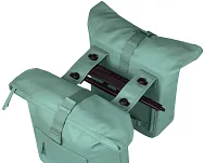 Torba miejska Basil Brooklyn - Double Pannier Bag MIK - 41L - silvergreen - 6