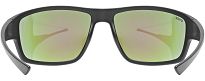 Okulary sportowe UVEX Sportstyle 230 - black matt / mirror green - 3