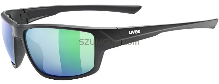 Okulary sportowe UVEX Sportstyle 230- black matt / mirror green