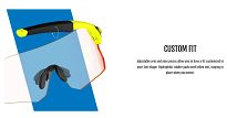 Okulary TIFOSI RAIL FOTOTEC matte black (1szkło Clarion Red FOTOCHROM 74%-14% transmisja światła) - 12