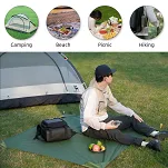 Wodoodporny koc piknikowy Qunature 150 × 140 cm – zielony - 6