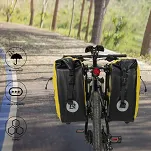 Sakwa rowerowa Rockbros AS-002-2 yellow / 25- 32L - 4