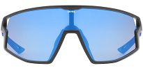 Okulary sportowe UVEX Skyryse - black matt / mirror blue - 2