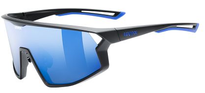 Okulary sportowe UVEX Skyryse - black matt / mirror blue