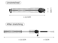 Pompka Rockbros HQ-67A-L03 z manometrem - czarna - 7