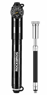 Pompka Rockbros HQ-67A-L03 z manometrem - czarna