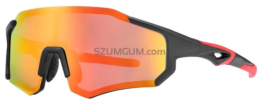 Okulary sportowe Rockbros 10182 - z polaryzacją i wkładkami optycznymi - czerwone