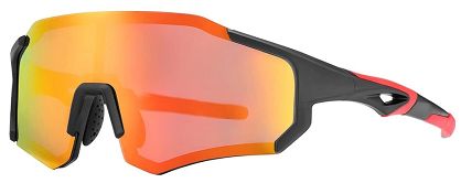 Okulary sportowe Rockbros 10182 - z polaryzacją i wkładkami optycznymi - czerwone