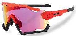 Rogelli SWITCH red - okulary sportowe z wymiennymi szkłami i zdjemowalnymi ramkami
