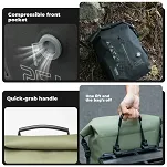 Wodoszczelna sakwa na bagażnik Rockbros TL-153 Road to Sky 25 L - army green - 4