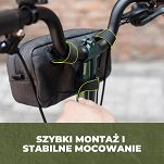 Ekologiczna torba rowerowa na kierownicę Rockbros DB001, 2 w 1, 1,5 l - 4