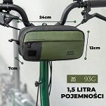 Ekologiczna torba rowerowa na kierownicę Rockbros DB001, 2 w 1, 1,5 l - 9