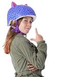 Kask dziecięcy juniorski  RASKULLZ LEOPARD KITTY roz. M  54-58cm - 4