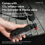 Podręczny zestaw naprawczy z pompką CO2 15w1 - Rockbros TG-PB8012 - 5