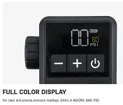 Pompka akumulatorowa Topeak E-Booster® Digital Mini - AV, SV oraz SCV (Clik Valve) - 11