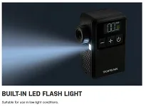 Pompka akumulatorowa Topeak E-Booster® Digital Mini - AV, SV oraz SCV (Clik Valve) - 10