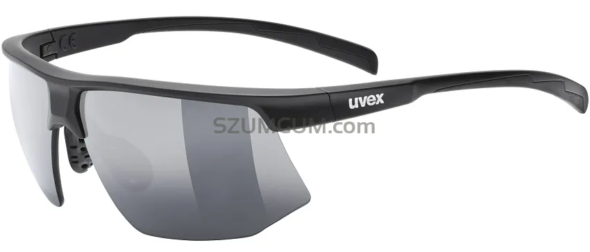 Okulary Uvex Aerios - black matt / mirror smoke