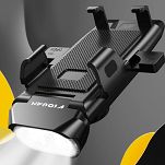 Alogy Riouan - uchwyt rowerowy na telefon 4w1 - lampka LED,  dzwonek/klakson, powerbank 3000mAh - 13