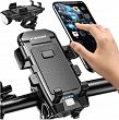 Alogy Riouan - uchwyt rowerowy na telefon 4w1 - lampka LED,  dzwonek/klakson, powerbank 3000mAh - 4