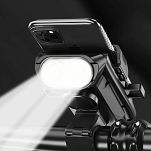 Alogy Riouan - uchwyt rowerowy na telefon 4w1 - lampka LED,  dzwonek/klakson, powerbank 3000mAh - 8