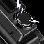 Alogy Riouan - uchwyt rowerowy na telefon 4w1 - lampka LED,  dzwonek/klakson, powerbank 3000mAh - 5