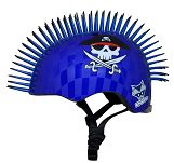 Kask dziecięcy juniorski pirat - RASKULLZ  EYEPATCH PIRATE blue  (50-54 cm) - 2