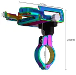 Uchwyt na telefon GUB P30 - rainbow anodized - 4