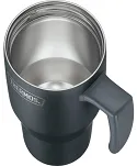 Termokubek Thermos Refreshing 0,85 L - z uchwytem i słomką - matowo czarny - 4