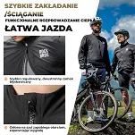 Kurtka przeciwwiatrowa Rockbros YPW071 czarna - 4
