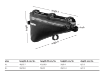 Torba pod ramę Bike Packing  Ortlieb Frame-Pack M L - Black matt - 4