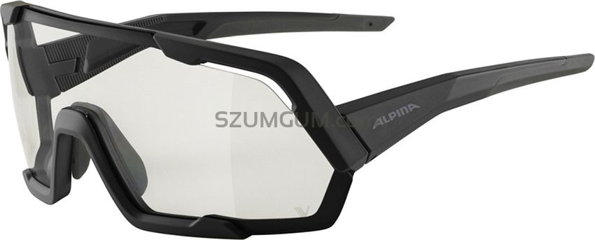 Okulary Alpina ROCKET V -  Cat.0-3 HYDROPHOBIC, FOGSTOP -BLACK MATT