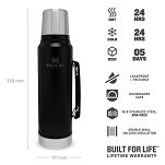 Termos stalowy Stanley LEGENDARY CLASSIC 1L - Charcoal - 6