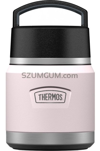 Termos obiadowy z łyżką Thermos Icon 355 ml - pastelowy różowy