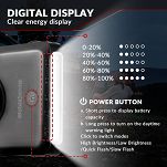 Rockbros JP008 4w1 - powerbank z mocowaniem na garmina, oświetleniem i uchwytem z dołu na kamerę Go-Pro lub dodatkową lampkę - - 10